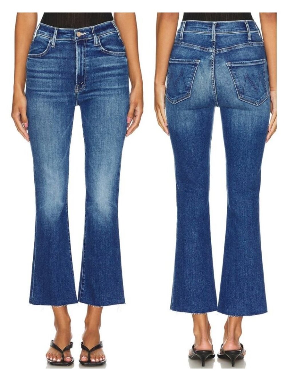 MOTHER The Hustler Ankle Fray Jeans Size 24 Grasping At Straws